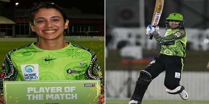 WBBL 2021 Smriti Mandhana Becomes First Indian the first ever indian to score century in women s big bash league record equalling 114 not out