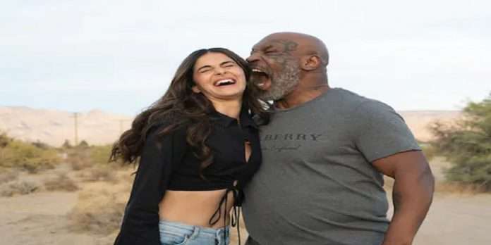 actress ananya panday share photo with boxer mike tyson at liger movie set