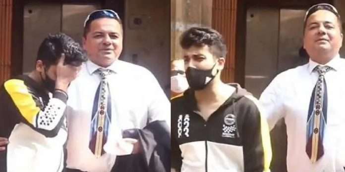 Aryan Khan Drugs Case Video of Arbaaz Merchant and his father outside NCB office goes viral on social media