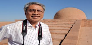 700-year-old Buddhist paintings revealed Historian Benoy K. Behl at the Indian Pavilion at Expo 2021 in Dubai