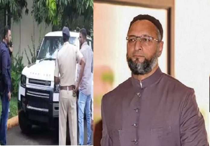 traffic police get 200 fine for asaduddin owaisi due to without number plate car