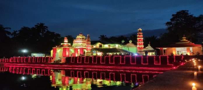 Alibaug: Rameshwar temple in Chaul lit up on Tripurari full moon