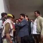 lakhimpur kheri union minister ajay mishra angry on reporter for asking questions on ashish mishra