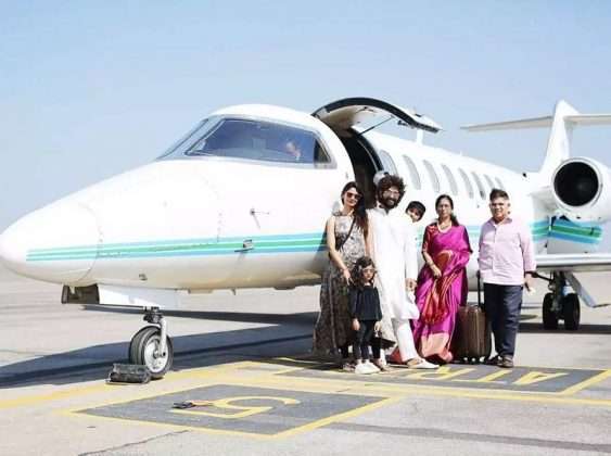 south film stars private jet