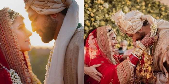 Vicky kaushal and Katrina kaif Share her wedding photos on social media