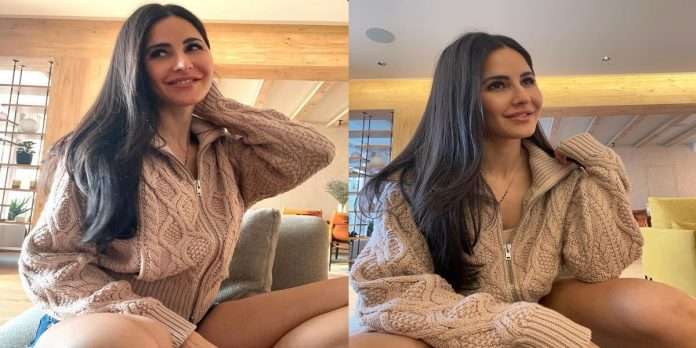 Katrina kaif in hot Look after marriage share photo with oversized sweater and Mangalsutra