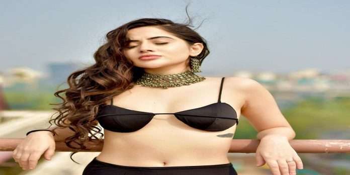 Urfi Javed share Stunning Photos with Black Lingerie and mini skirt