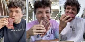 Raw Meat Experiment vegan man eating raw meat in last 77 days video viral