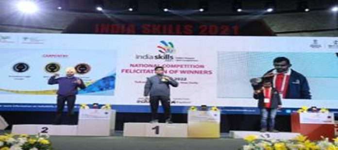 In the India Skill 2021 competition, Odisha came first and Maharashtra won 30 medals