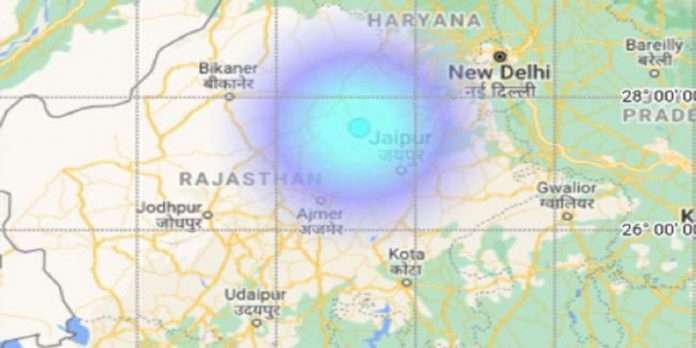 jaipur earthquake in rajasthan jaipur magnitude three point eight on the reactor scale