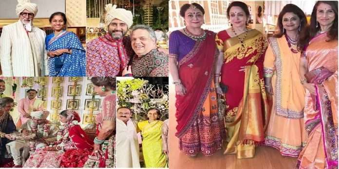 Amitabh Bachchan to Hema Malini Bollywood stars attend anil ambani and tina ambani son anmol ambani wedding
