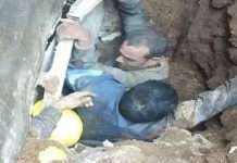 bhopal narmada project tunnel collapses 9 laborers trappe under the pile mp shivraj singh chouhan