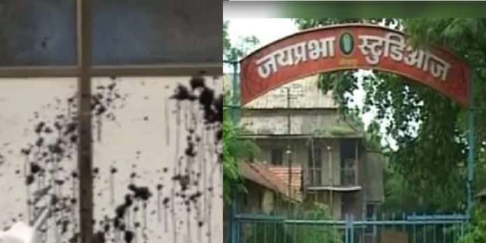 Kolhapur residents throw ink at Jayaprabha Studio buyer's office
