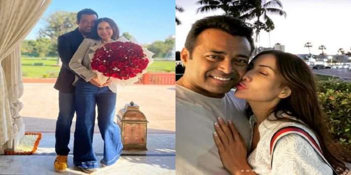 kim sharma shares romantic pictures with leander paes on their first anniversary