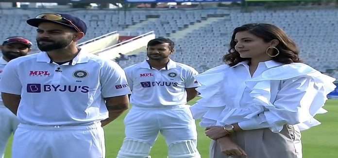 anushka sharma trolled for joining virat kohli cricketers 100th test felicitation