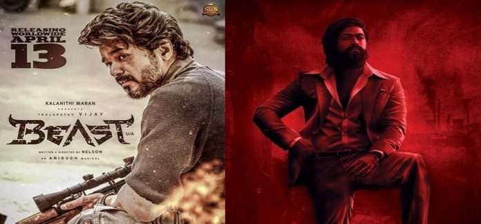 vijay beast Movie release date box office clash with yash kgf 2