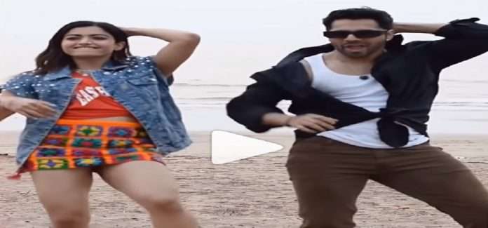 varun dhawan share dance video with actress rashmika mandanna on Arabic Kuthu HABIBO song