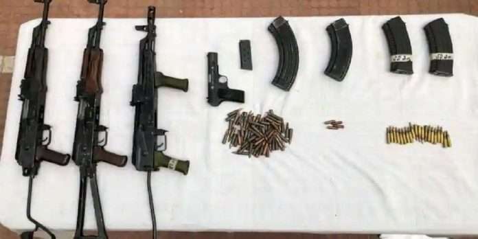 2 AK-47 Assault Rifles, Chinese Pistol Seized From Terrorist Hideout Near LoC In J&K