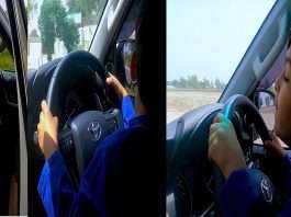 TRENDING pakistani 8 years boy drive toyata fortuner vedio goes viral