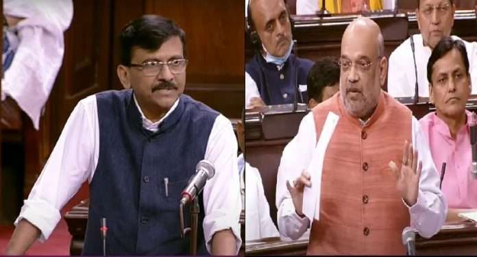 union home minister amit shah gave answer to sanjay raut I can answer anyone by looking into the eyes of anyone