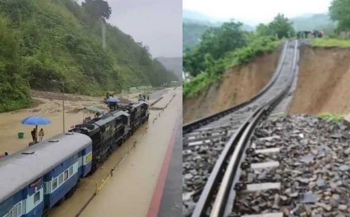 Assam has been ravaged by flash floods and massive landslides Air Force rescued 119 passengers