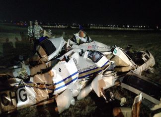 Chhattisgarh state helicopter crashed at Raipur airport 2 pilot died