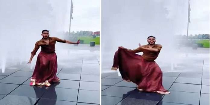 this man dance in skirt on aishwarya rai song winning heart online