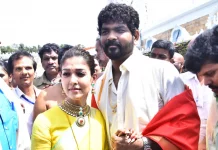 After marriage, Nayantara goes to Devdarshan with her husband