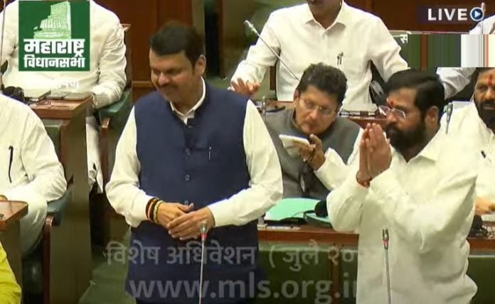 Devendra Fadnavis slams opposition will not came alone with eknath shinde
