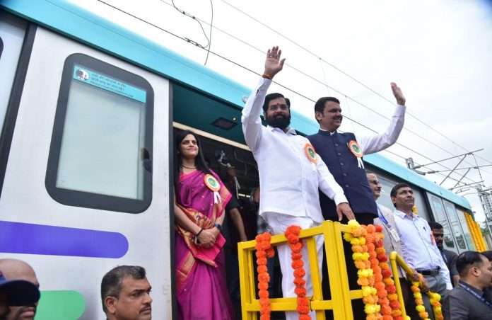 ncp mahesh tapse slams cm eknath shinde and deputy cm devendra fadanvis on mumbai metro 3 trail run