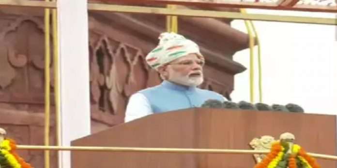 independence day 2022 pm modi address nation 9 time from lal killa fort know full speech