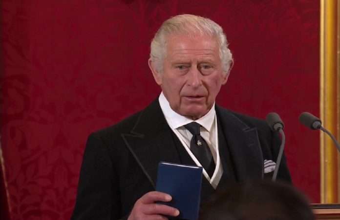 official announcement of king charles iii as britains monarch