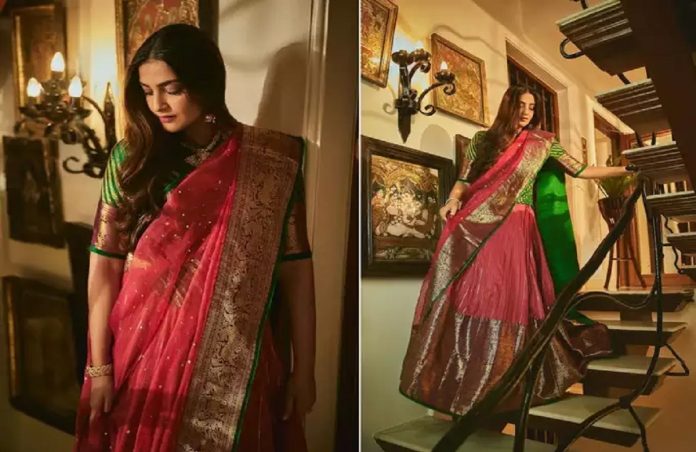 bollywood sonam kapoor shares photos in traditional avatar reveal the reason for not fasting karwa chauth