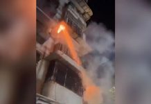 viral video diwali Maharashtra Man Aims Diwali Rockets At Apartment Building police investigation started