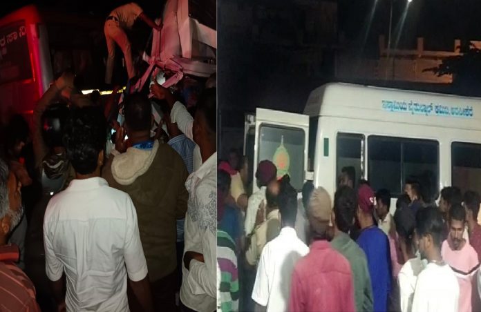 hassan karnataka 9 people died ollision between tempo traveller kmf milk vehicle near gandhinagar