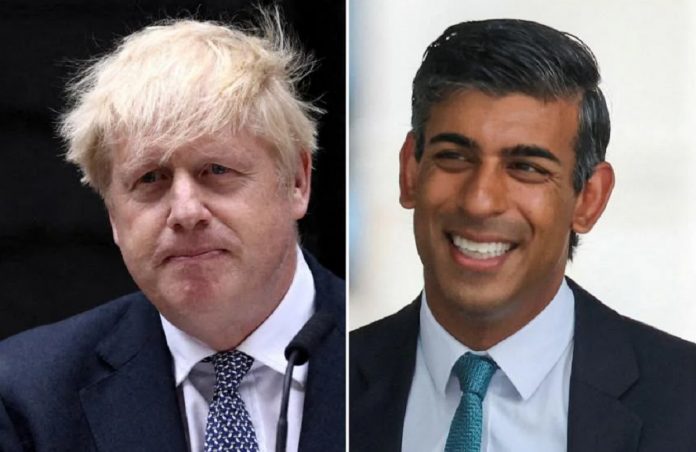 boris johnson out of for next brotain prime minister race rishi sunak close to victory