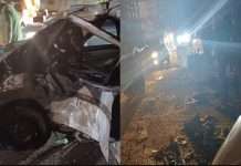 major accident on gagnapur road kaygaon two cars collide 4 killed aurangabad