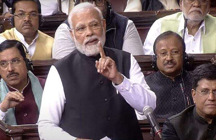 pm narendra modi speech in rajya sabha modi slams congress opponent