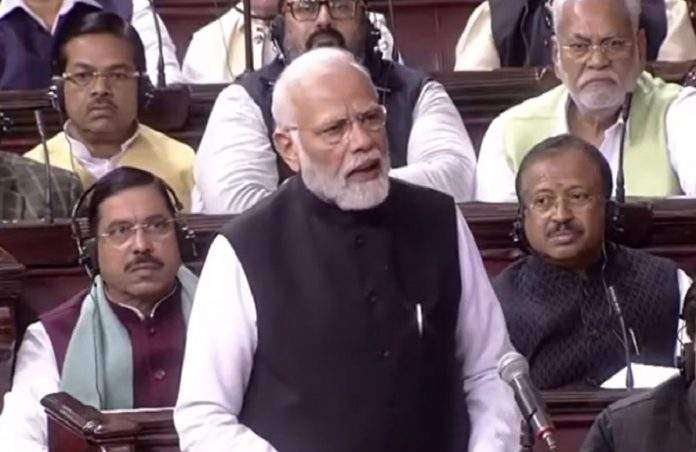 pm narendra modi 90 minutes live speech parliament rajya sabha 10 Points of Criticism on Congress