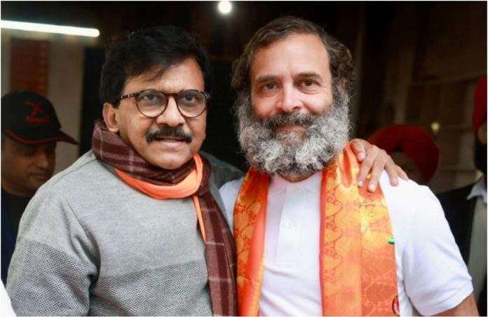 Sanjay Raut And Rahul Gandhi