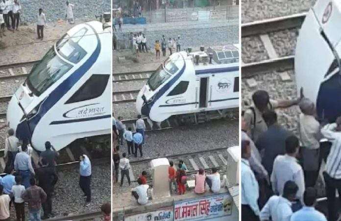 Vande Bharat Express Accident Another accident to Vande Bharat Express Hit the cow