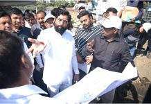 Inspection of pre-monsoon works by Chief Minister Eknath Shinde VVP96