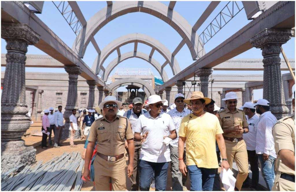 Raigad inspection of Bharat Gogawale On the occasion of 350th coronation ceremony of Chhatrapati Shivaji Maharaj VVP96